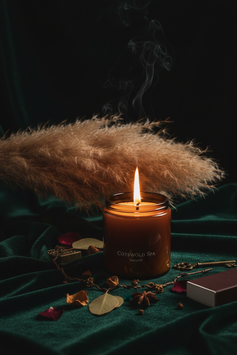 Cotswold Spa Candle moody lifestyle