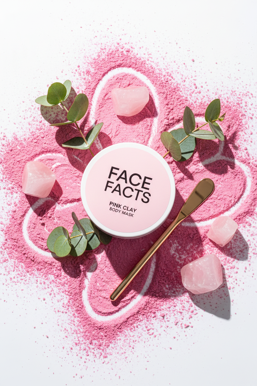 Pink Clay Body Mask editorial lifestyle