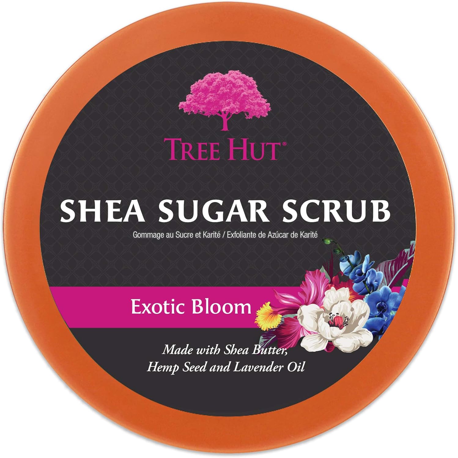 Tree Hut Exotic Bloom Shea Sugar Body Scrub – Paraben-Free 510g