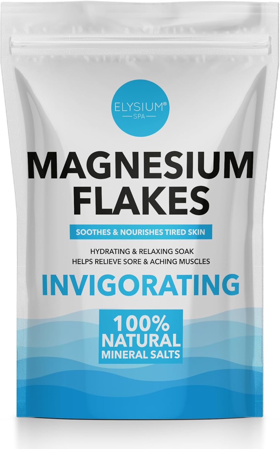 Elysium Spa Magnesium Flakes & Himalayan Mineral Bath Salts 500g