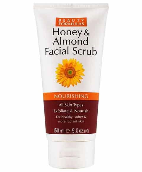 Beauty Formulas Honey & Almond Nourishing Facial Scrub 150ml