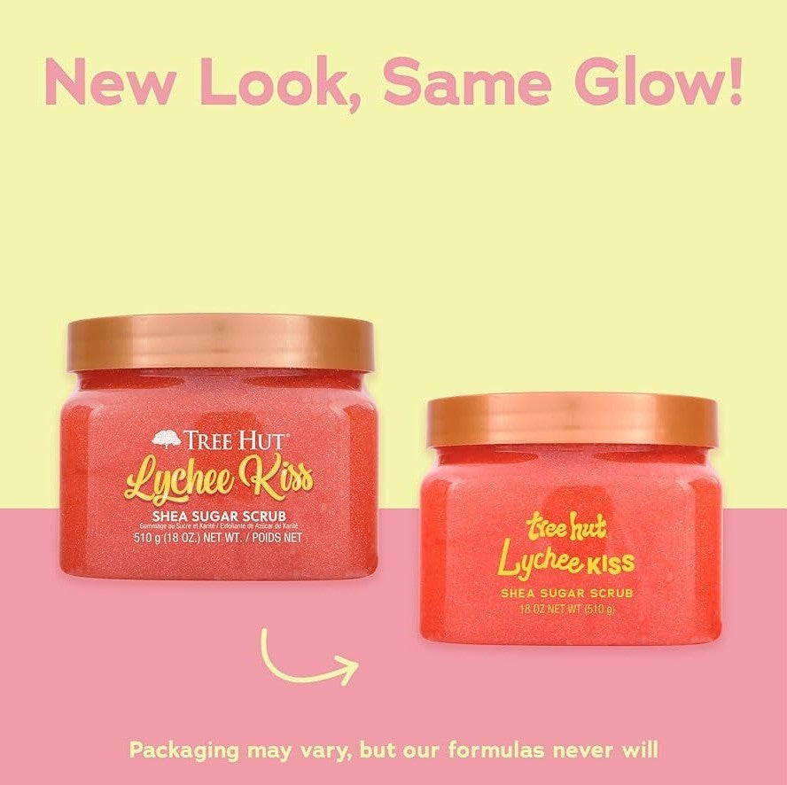 Tree Hut Lychee Kiss Shea Sugar Body Scrub – Exfoliating & Moisturising